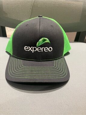 Black and Green Mesh Logo Cap